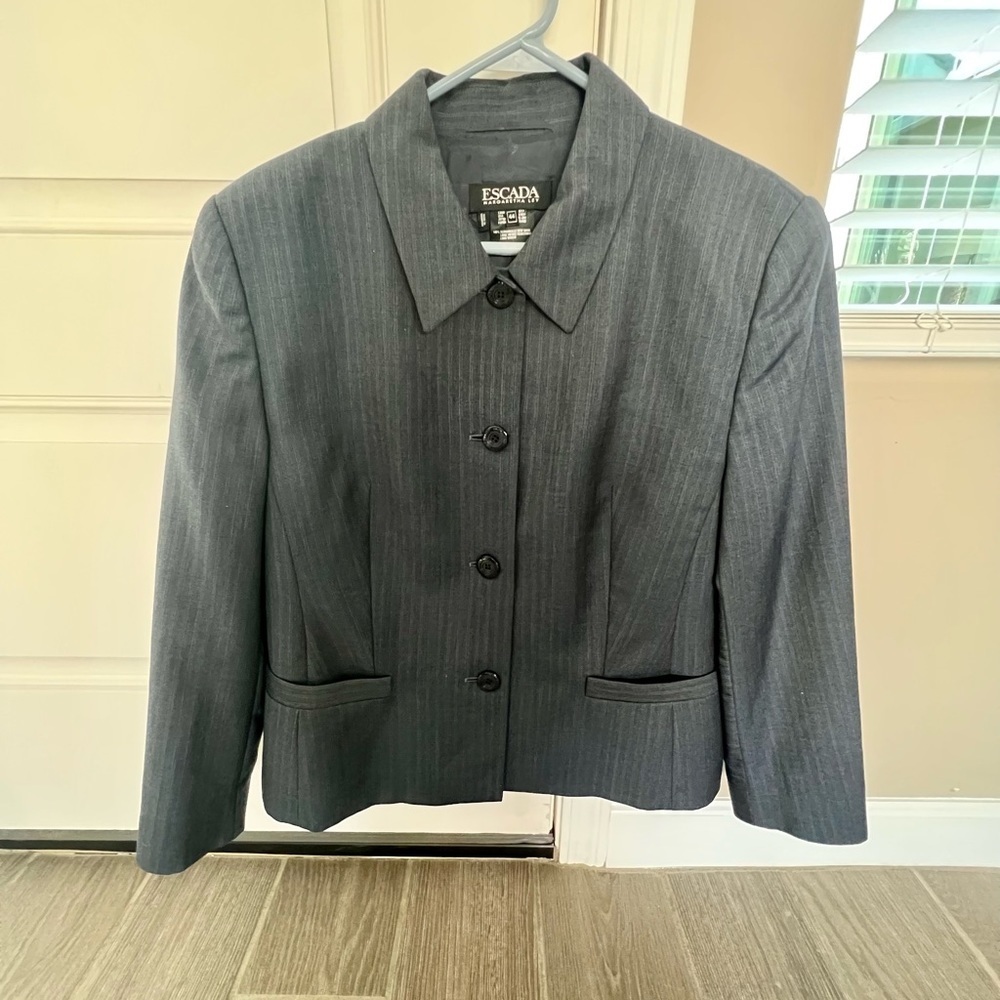 Escada Margaretha Ley Vintage Buttons down Suit Jacket Women Top size 44